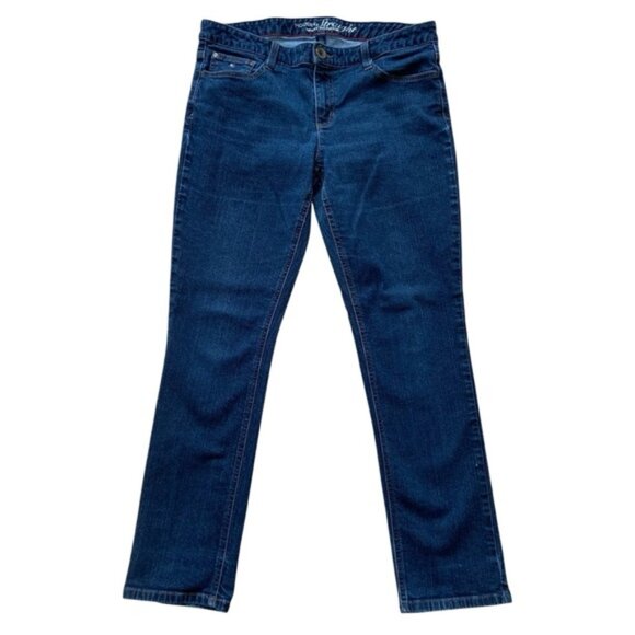 Tommy Hilfiger jeans Modern Straight Pli-Pli medium rise Mexico stretch blue 12 - Picture 1 of 11
